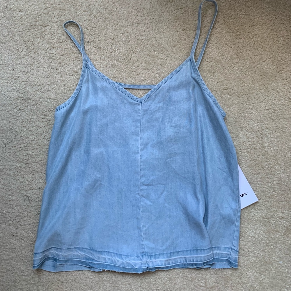 BRAND NEW: RVCA denim blue tank top